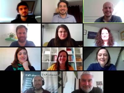 Screenshot of the videoconference with the participants of the meeting.